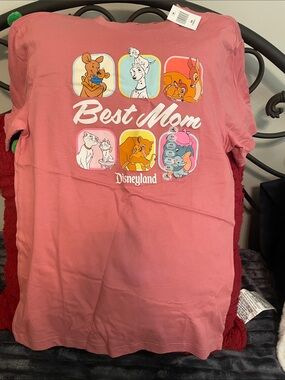 Disney Pink 'Best Mom' Short Sleeve Tee with Classic Disney Moms